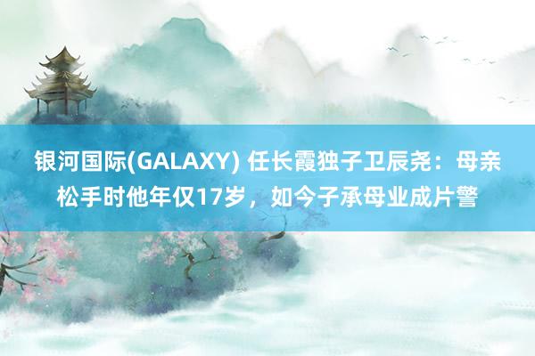 银河国际(GALAXY) 任长霞独子卫辰尧：母亲松手时他年仅17岁，如今子承母业成片警