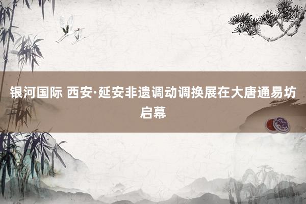 银河国际 西安·延安非遗调动调换展在大唐通易坊启幕
