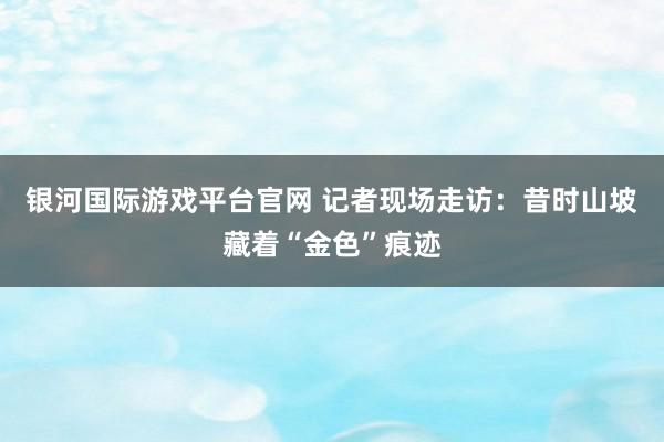 银河国际游戏平台官网 记者现场走访：昔时山坡藏着“金色”痕迹